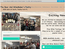 Tablet Screenshot of beerandwinemaking.com